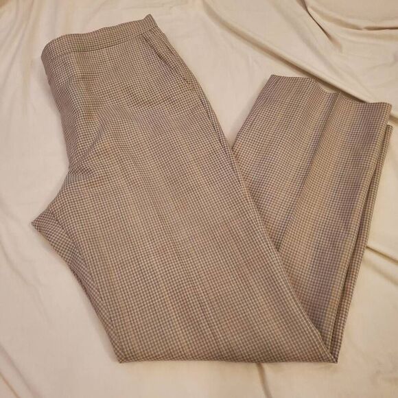 Vintage SANSaBELT a JAYMAR Slack. 1970's, Tan/Gray Plaid, Trouser Pant -Mens Siz - Picture 7 of 13